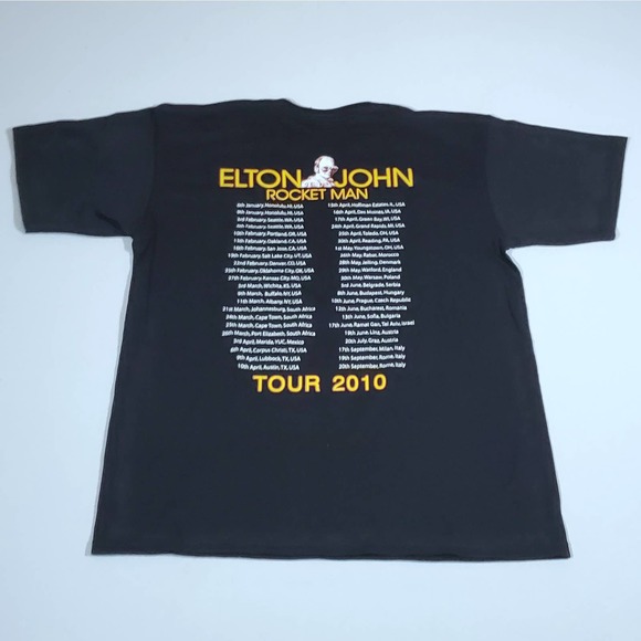 2010 Elton John Tour T-shirt - Picture 2 of 3
